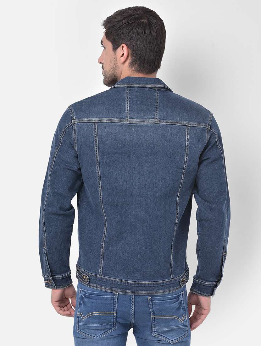 blue washed denim jacket - 17882904 - Standard Image - 2