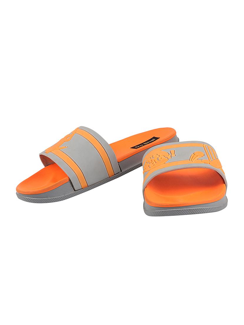 orange rubber slip on flip flops - 17885319 - Standard Image - 2