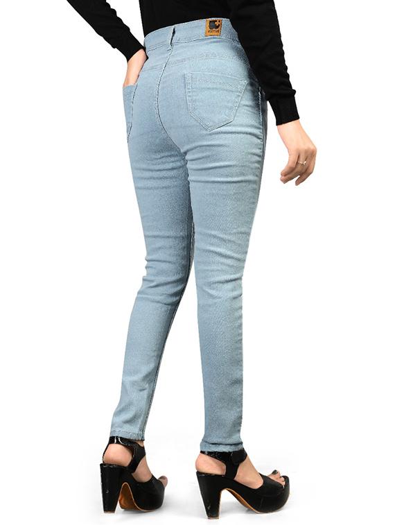 mid rise stone washed denim jeans - 17885772 - Standard Image - 2