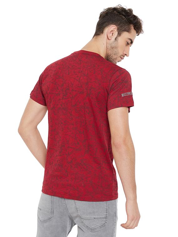 red printed t-shirt - 17887165 - Standard Image - 2