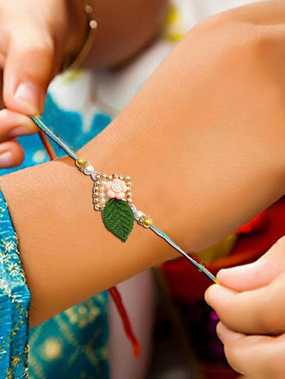 gold null rakhi set - 17887172 - Standard Image - 2