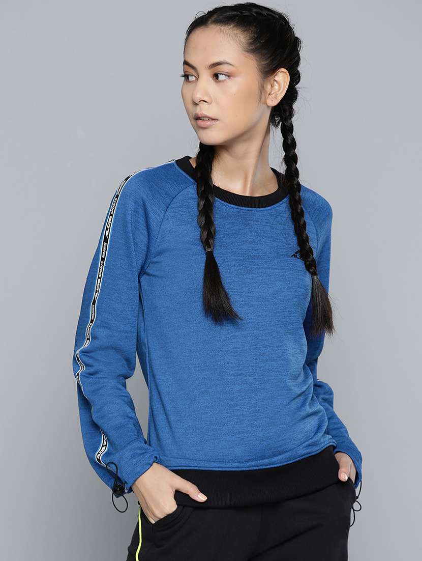 side taped sleeved  sweatshirt