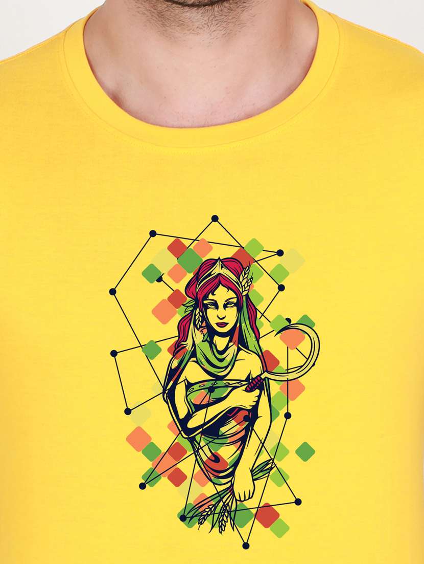 yellow printed t-shirt - 17890531 -  Standard Image - 2