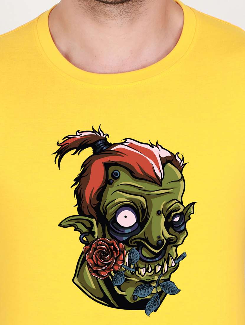 yellow printed t-shirt - 17890554 -  Standard Image - 2