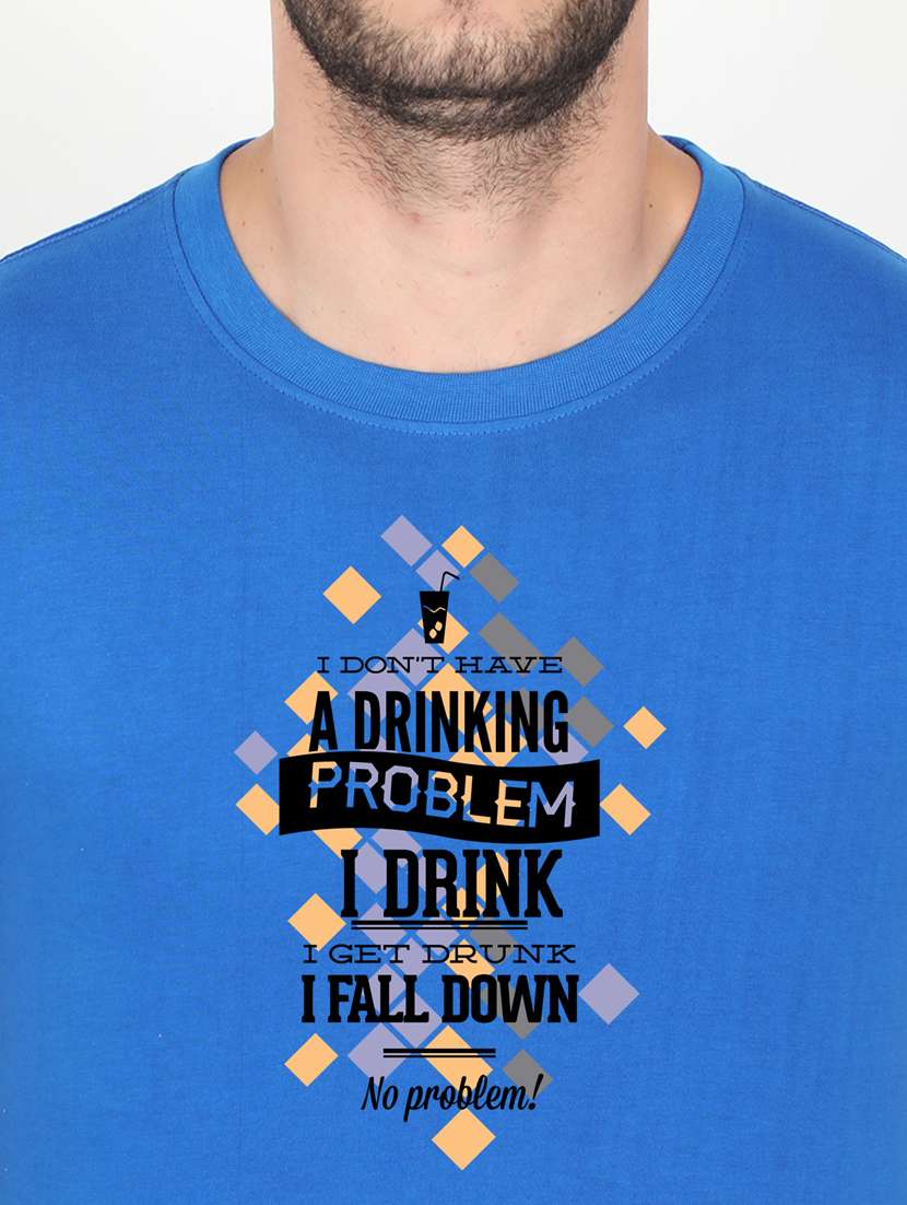 blue printed t-shirt - 17890661 -  Standard Image - 2