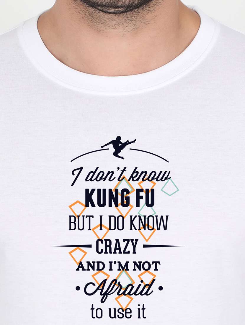 white front print t-shirt - 17890908 -  Standard Image - 2