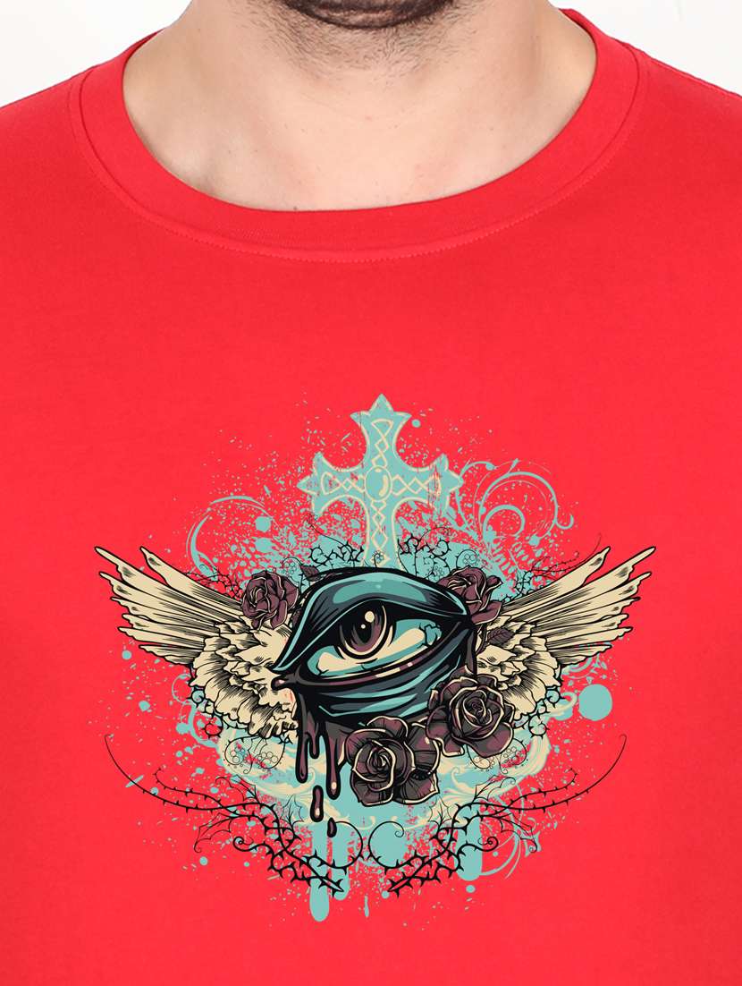 red front print t-shirt - 17890991 -  Standard Image - 2