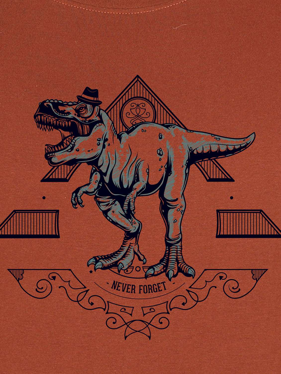 brown front print t-shirt - 17891202 -  Standard Image - 2