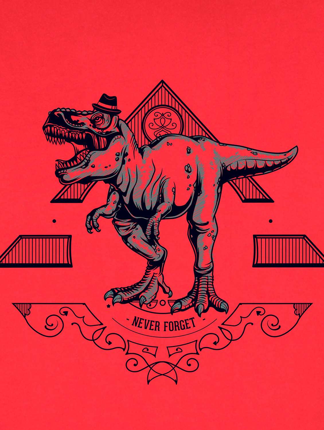 red front print t-shirt - 17891204 -  Standard Image - 2