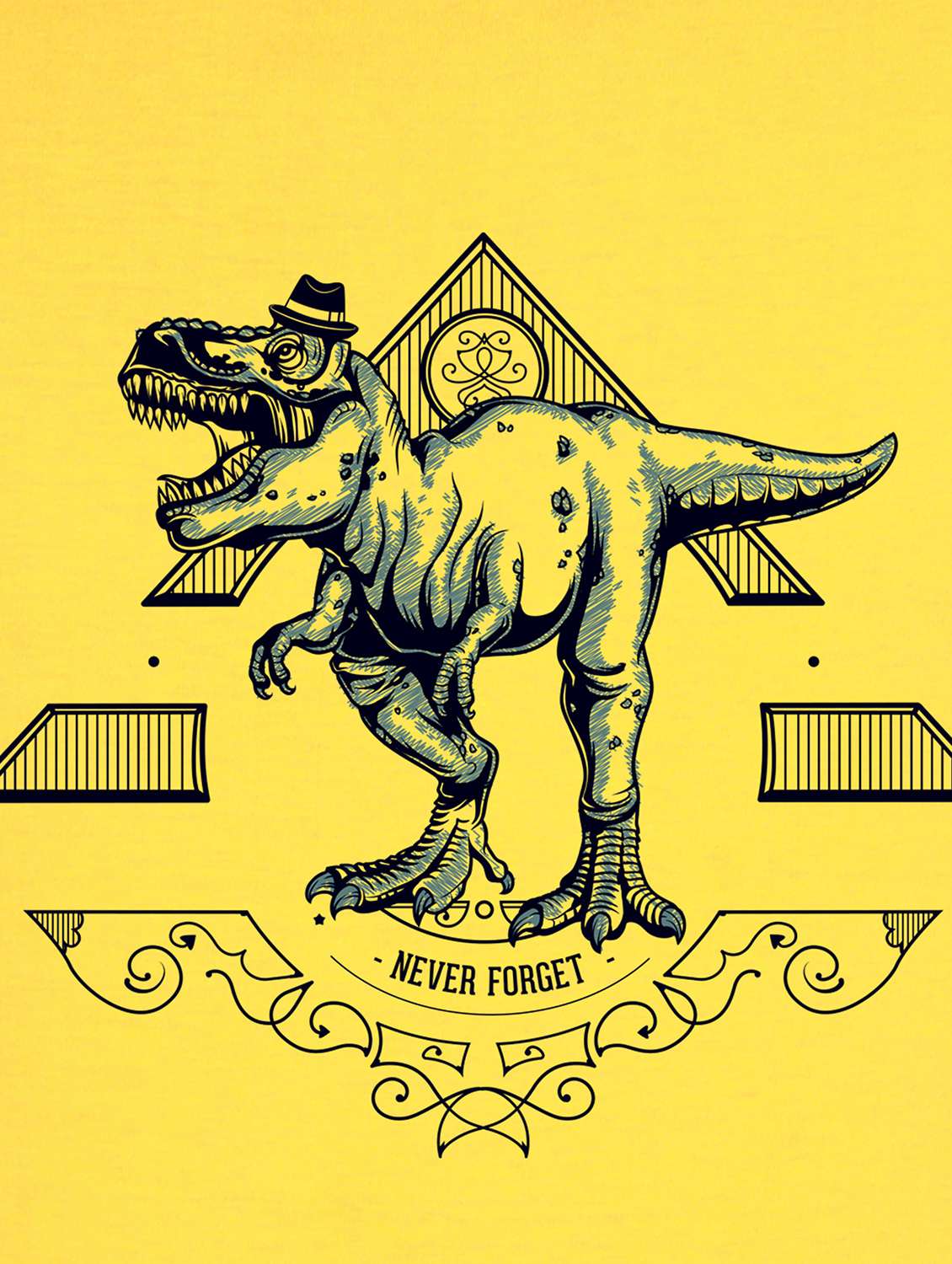 yellow front print t-shirt - 17891209 -  Standard Image - 2