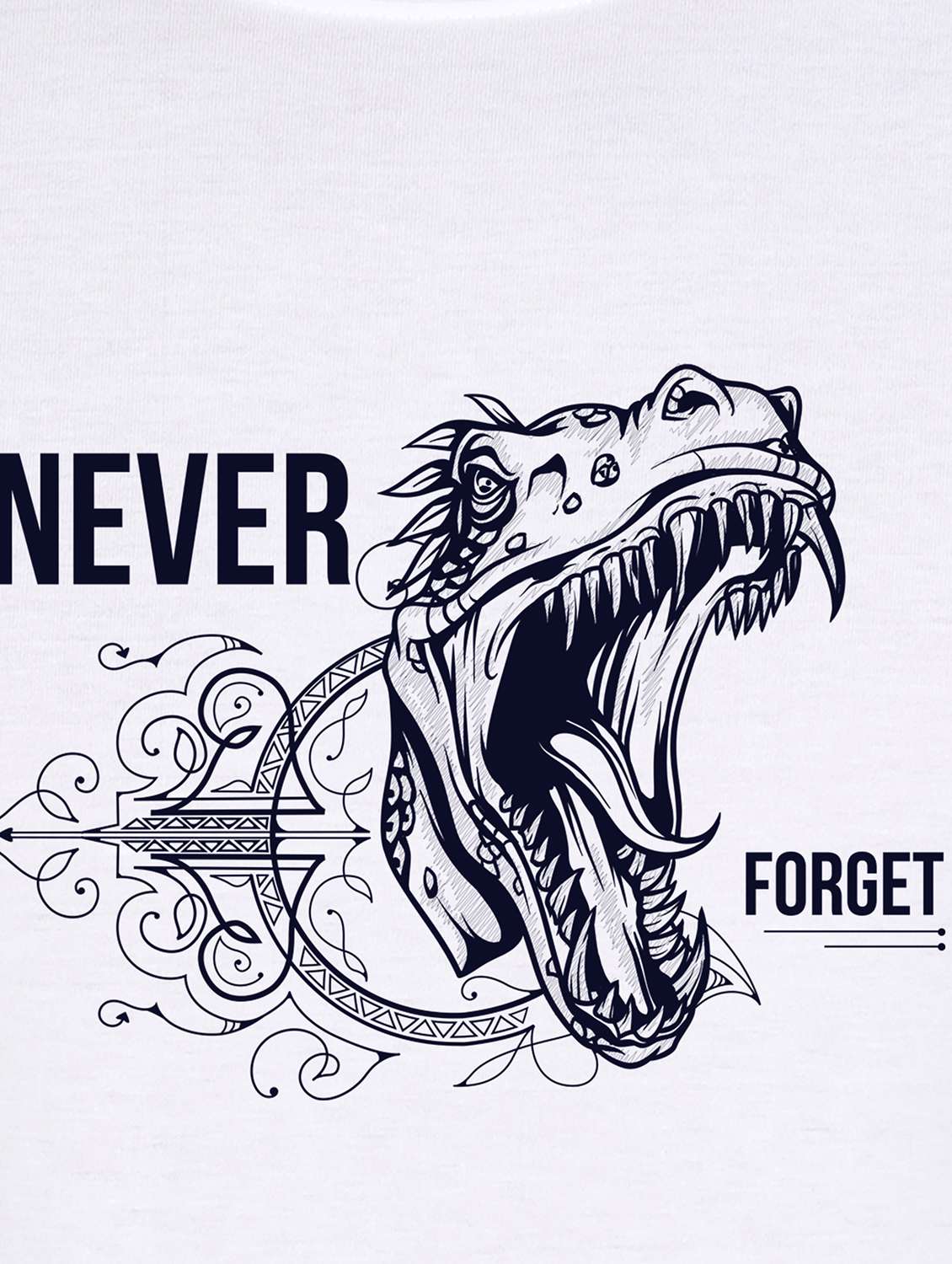 white front print t-shirt - 17891218 -  Standard Image - 2