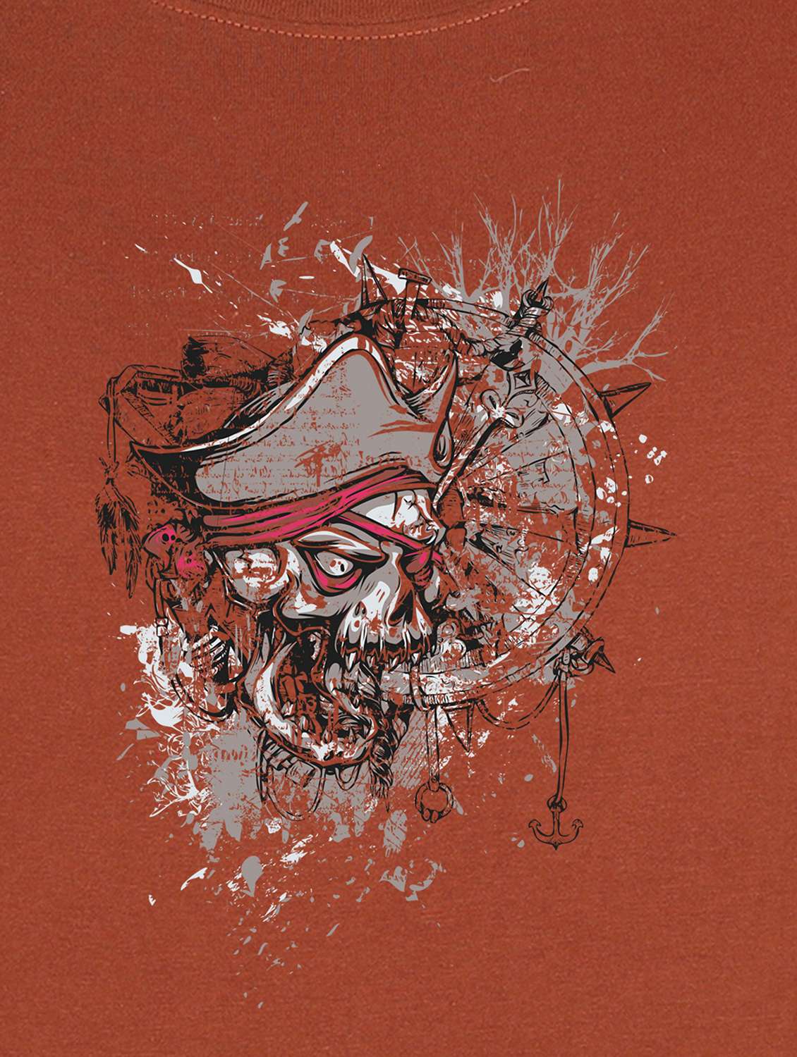 brown front print t-shirt - 17891278 -  Standard Image - 2