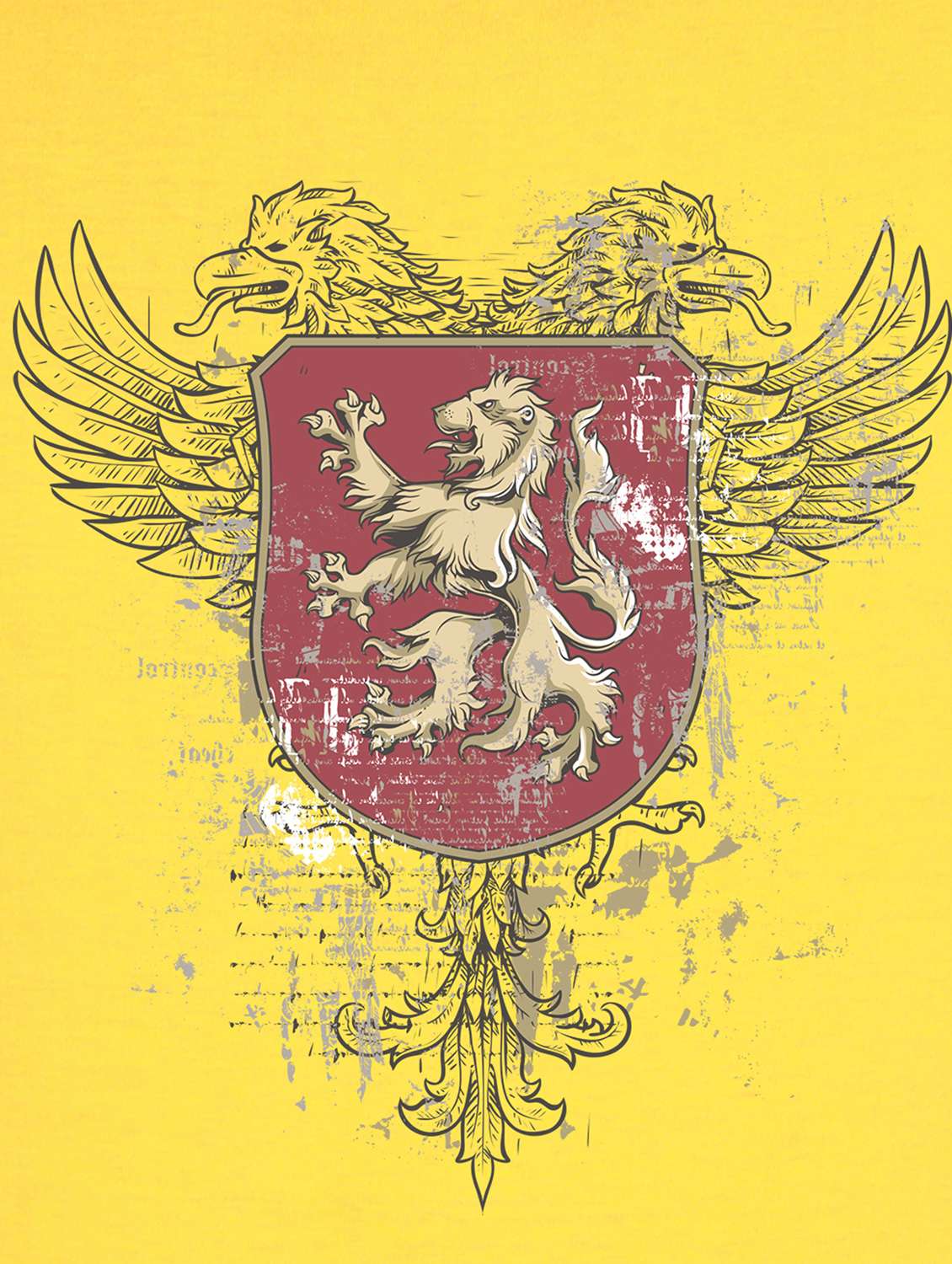 yellow front print t-shirt - 17891307 -  Standard Image - 2