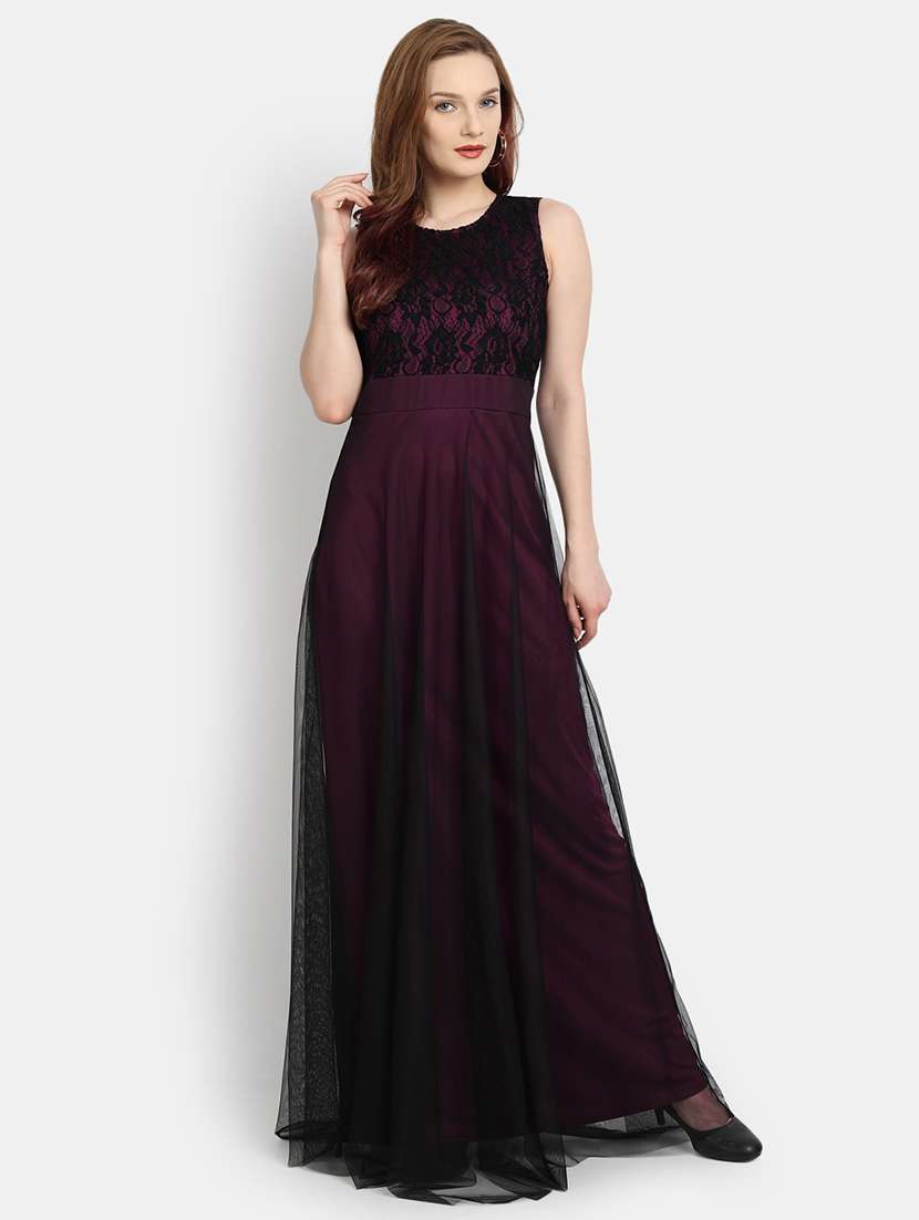 women's fit & flare maxi dress - 17892970 - Zoom Image - 0