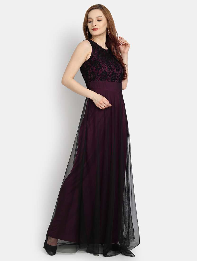 women's fit & flare maxi dress - 17892970 - Standard Image - 2