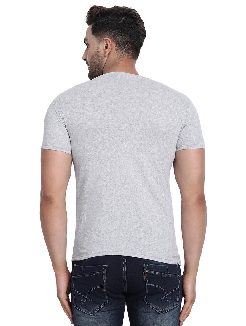 grey solid t-shirt - 17896063 - Standard Image - 2