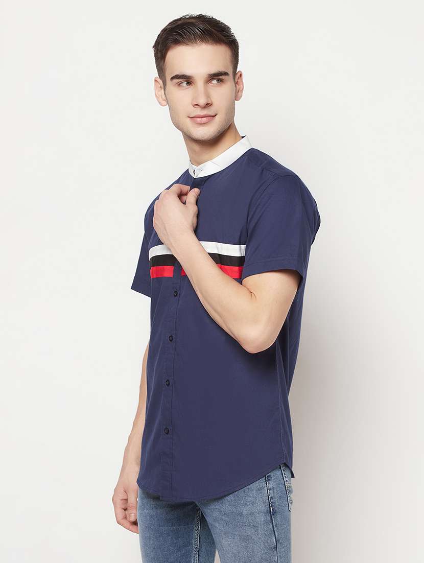 mens stripes casual shirt - 17897146 - Standard Image - 2