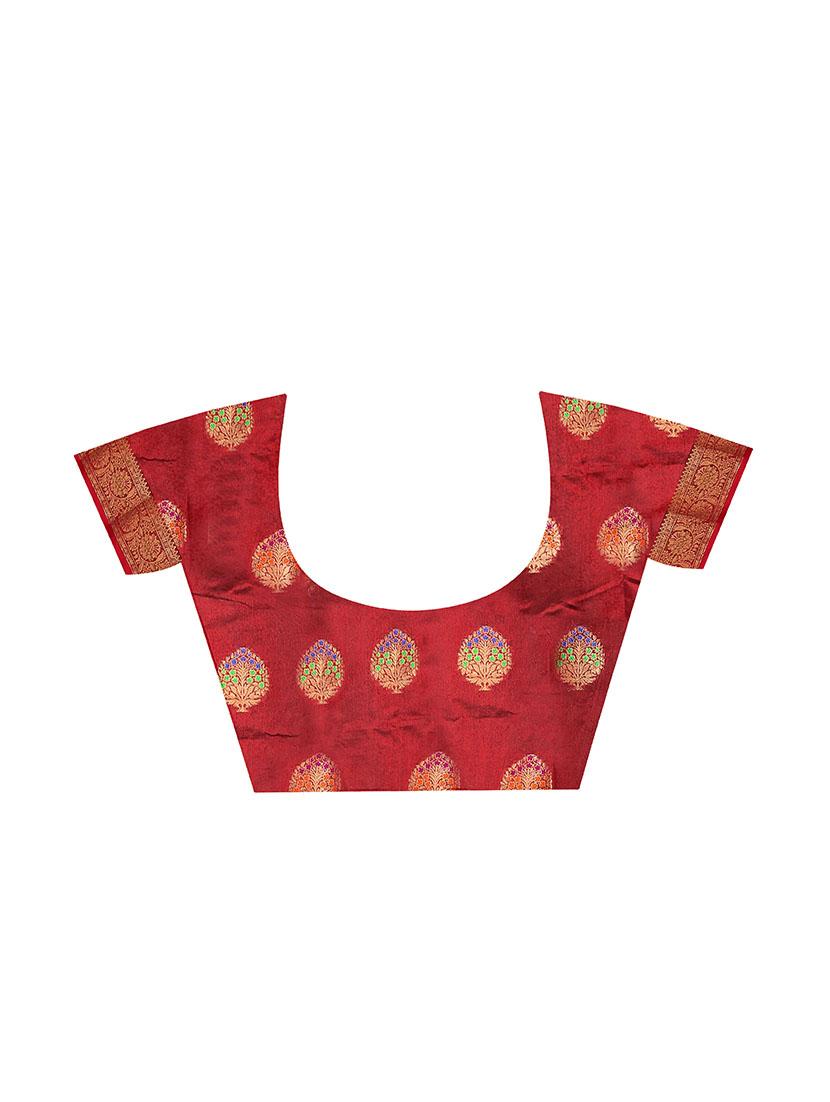 ethnic motifs kanjivaram saree - 17897431 - Standard Image - 2