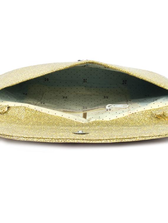 gold leatherette (pu) sling bag - 17900157 - Standard Image - 2
