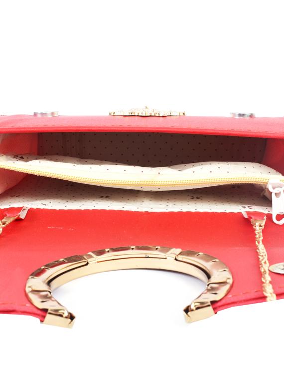 red leatherette (pu) sling bag - 17900162 - Standard Image - 2