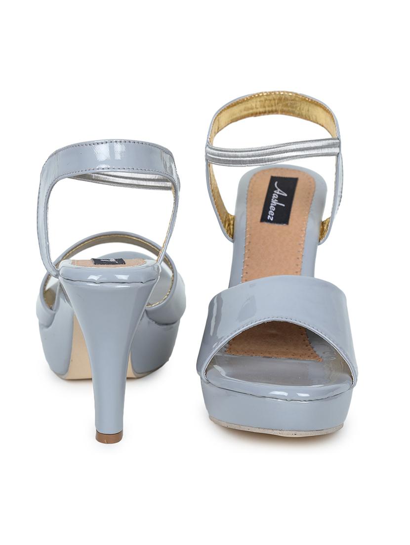 grey synthetic back strap sandals - 17900195 - Standard Image - 2