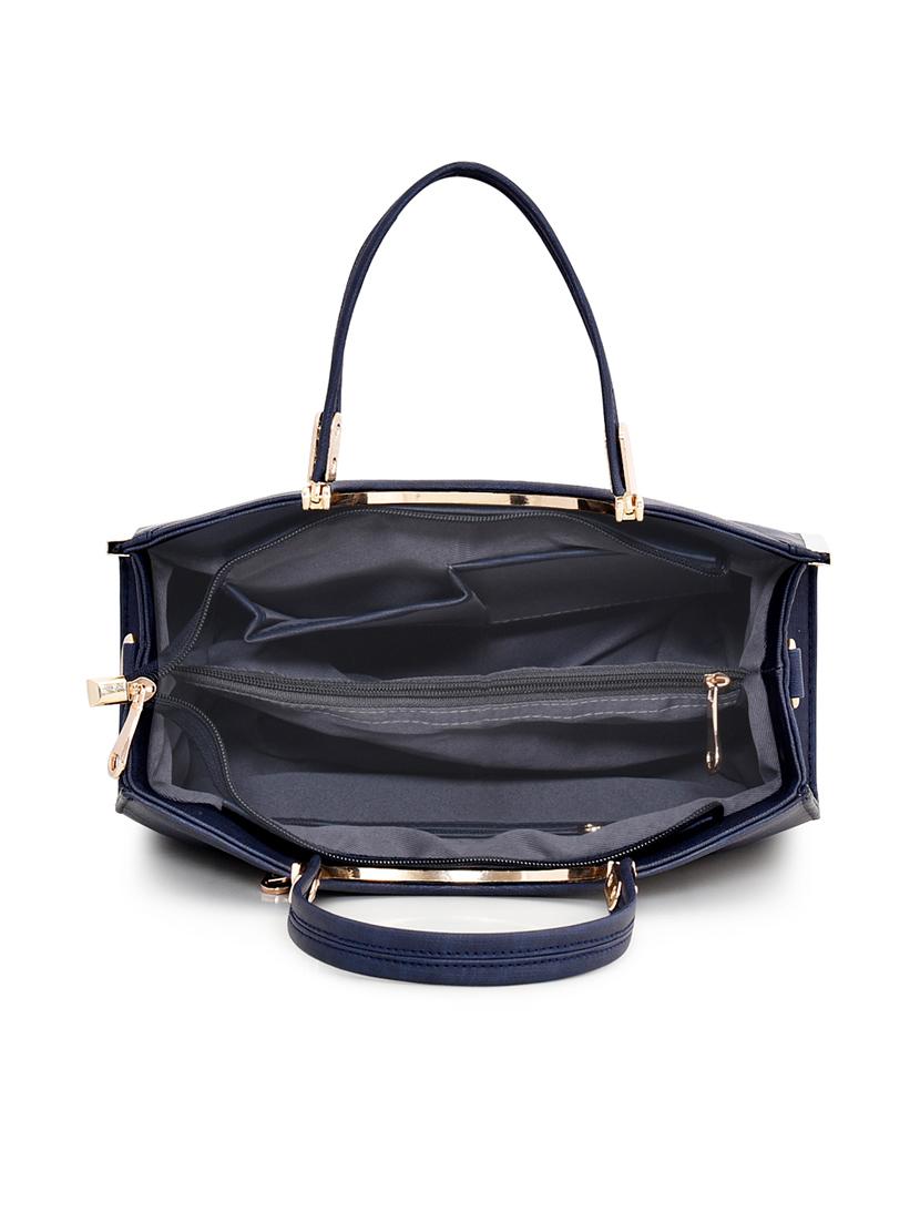 blue leatherette (pu) handbag - 17900266 - Standard Image - 2