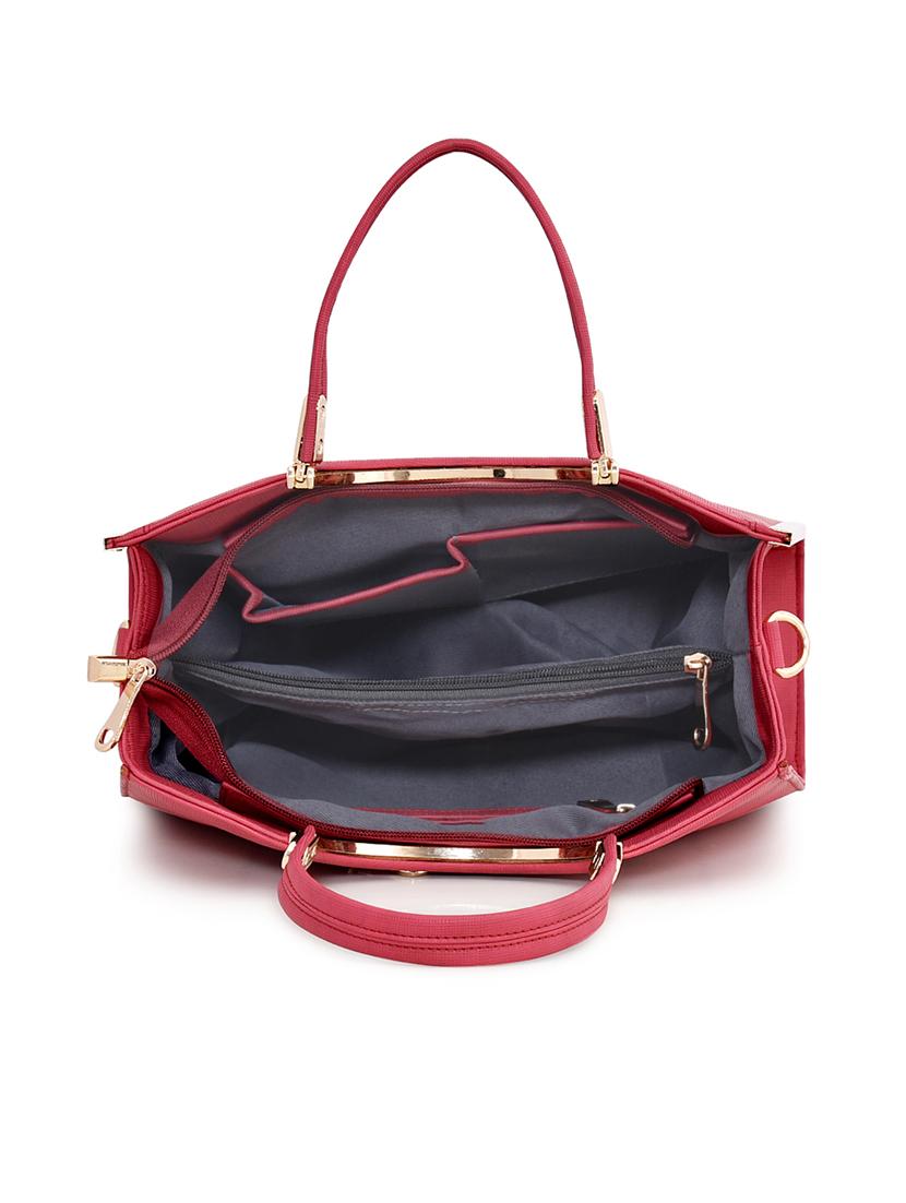red leatherette (pu) regular handbag - 17900268 - Standard Image - 2