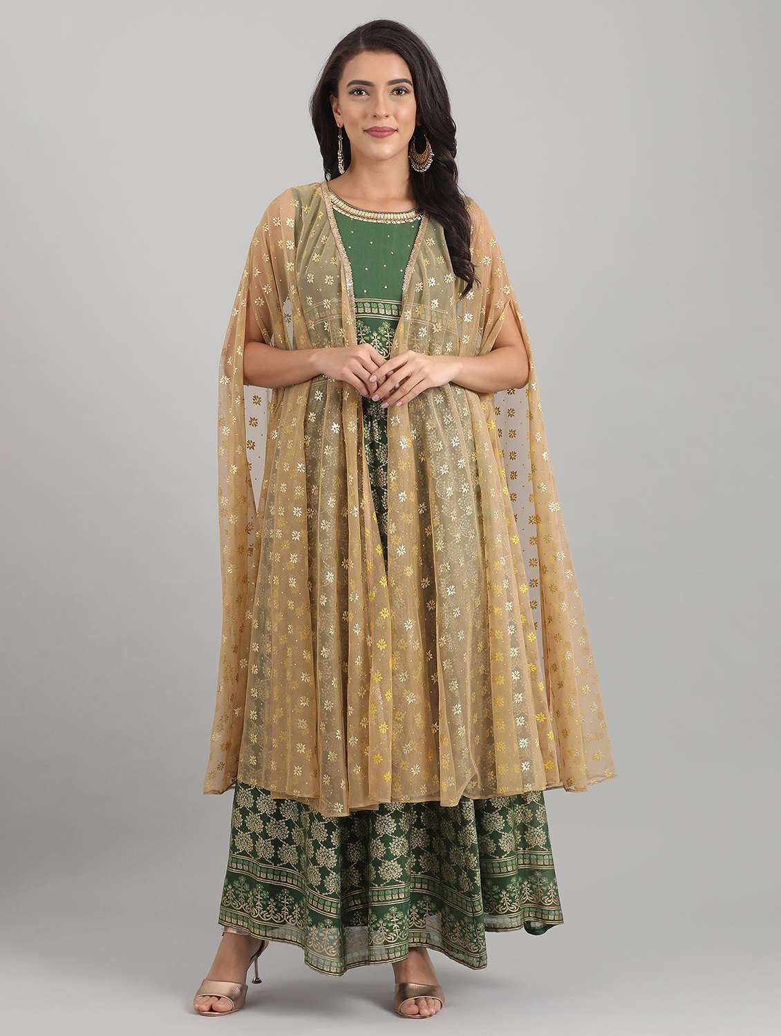 self design skirt top set