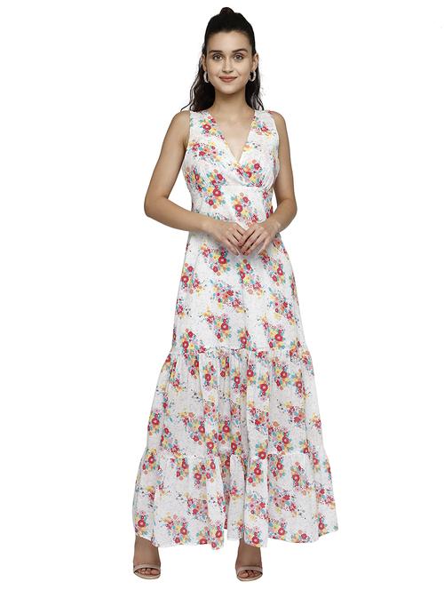 women's fit & flare floral dress - 17901082 -  Standard Image - 0