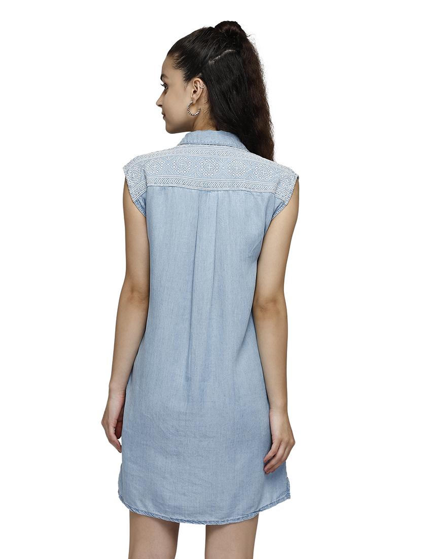 women's shirt mini dress - 17901085 - Standard Image - 2