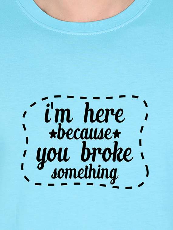 light blue printed t-shirt - 17901915 -  Standard Image - 2