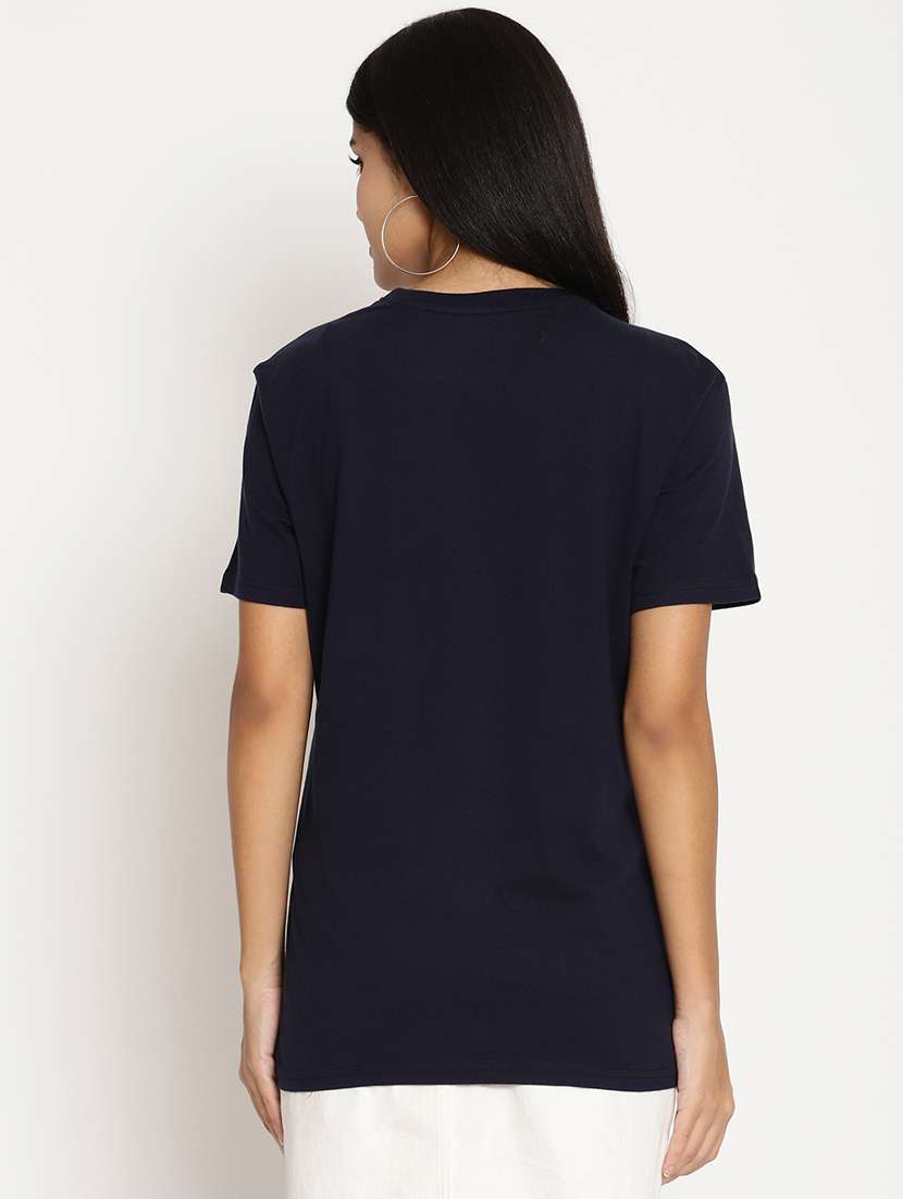 women's front print round neck t-shirt - 17902118 -  Standard Image - 2