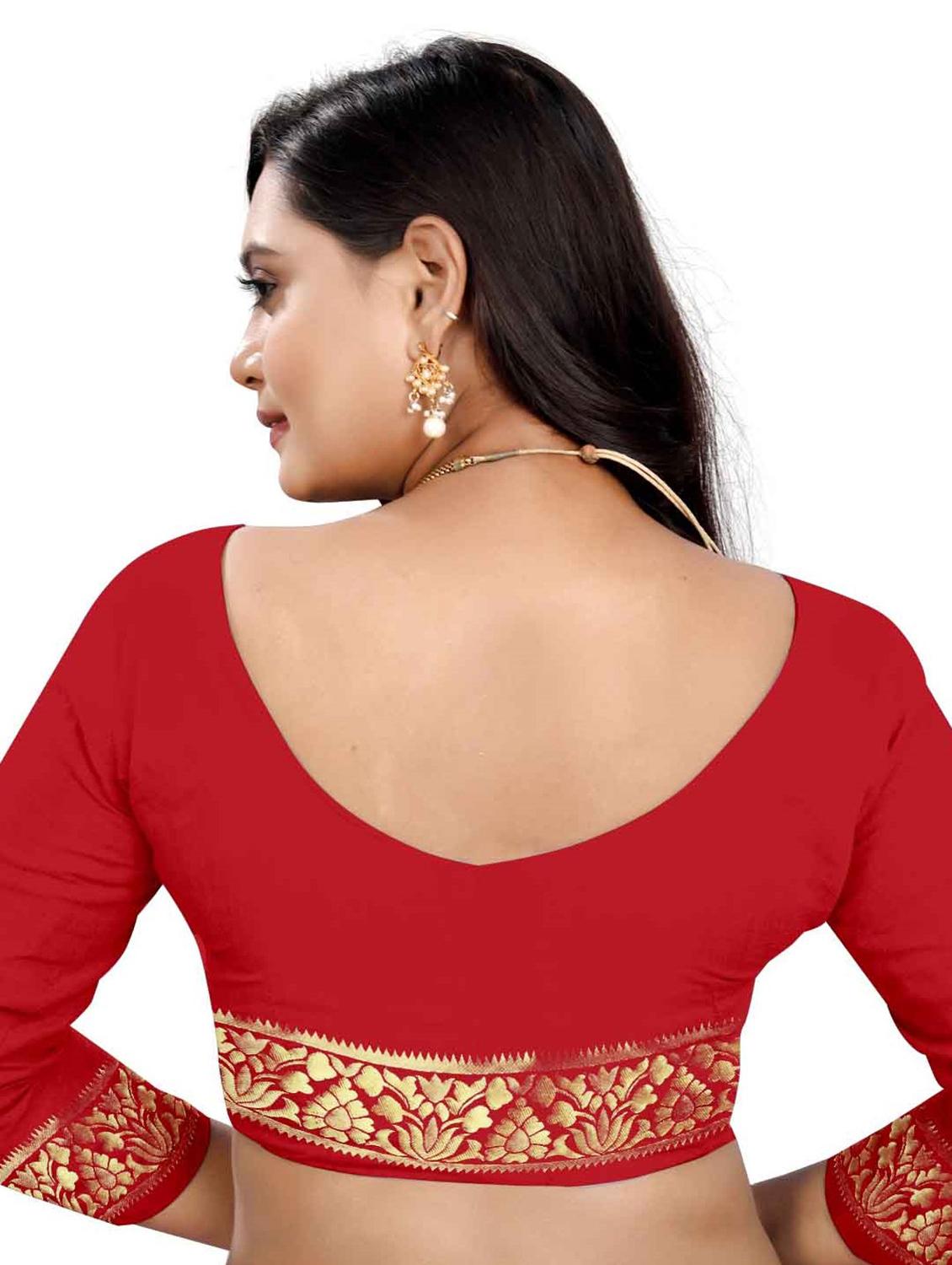 zari bandhani saree with blouse - 17902693 - Standard Image - 2