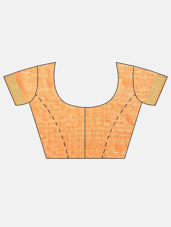 checkered woven saree with blouse - 17902864 - Standard Image - 2