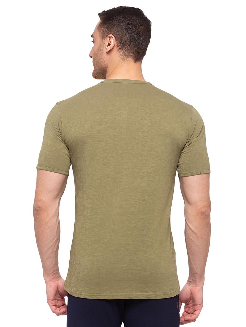 olive melange t-shirt - 17904857 - Standard Image - 2
