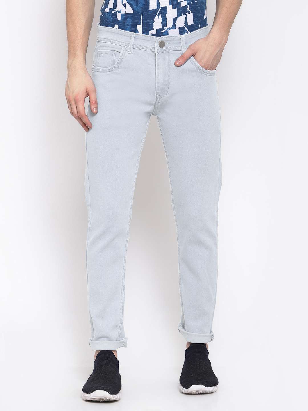 mens slim fit plain jeans