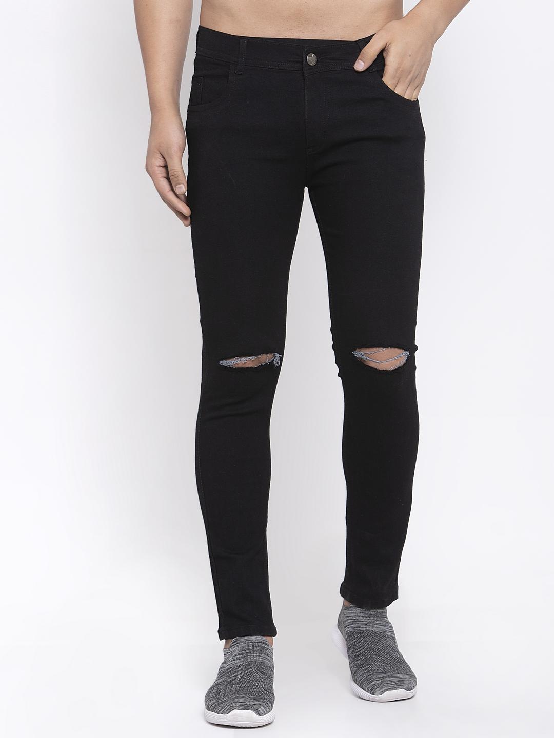 mens slim fit slash knee jeans - 17905911 -  Zoom Image - 0