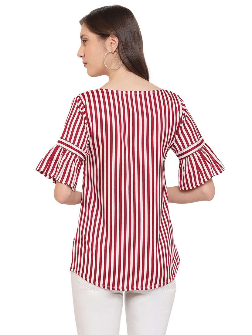 women's straight round neck top - 17906272 -  Standard Image - 2