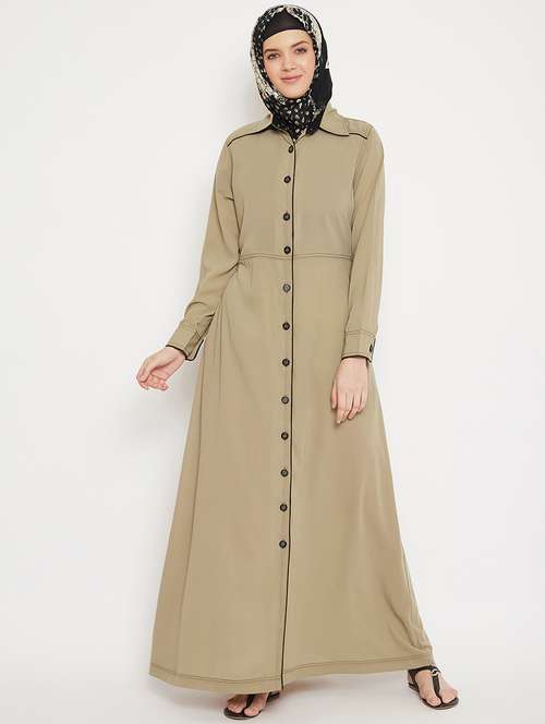 solid a-line cloaks & abaya