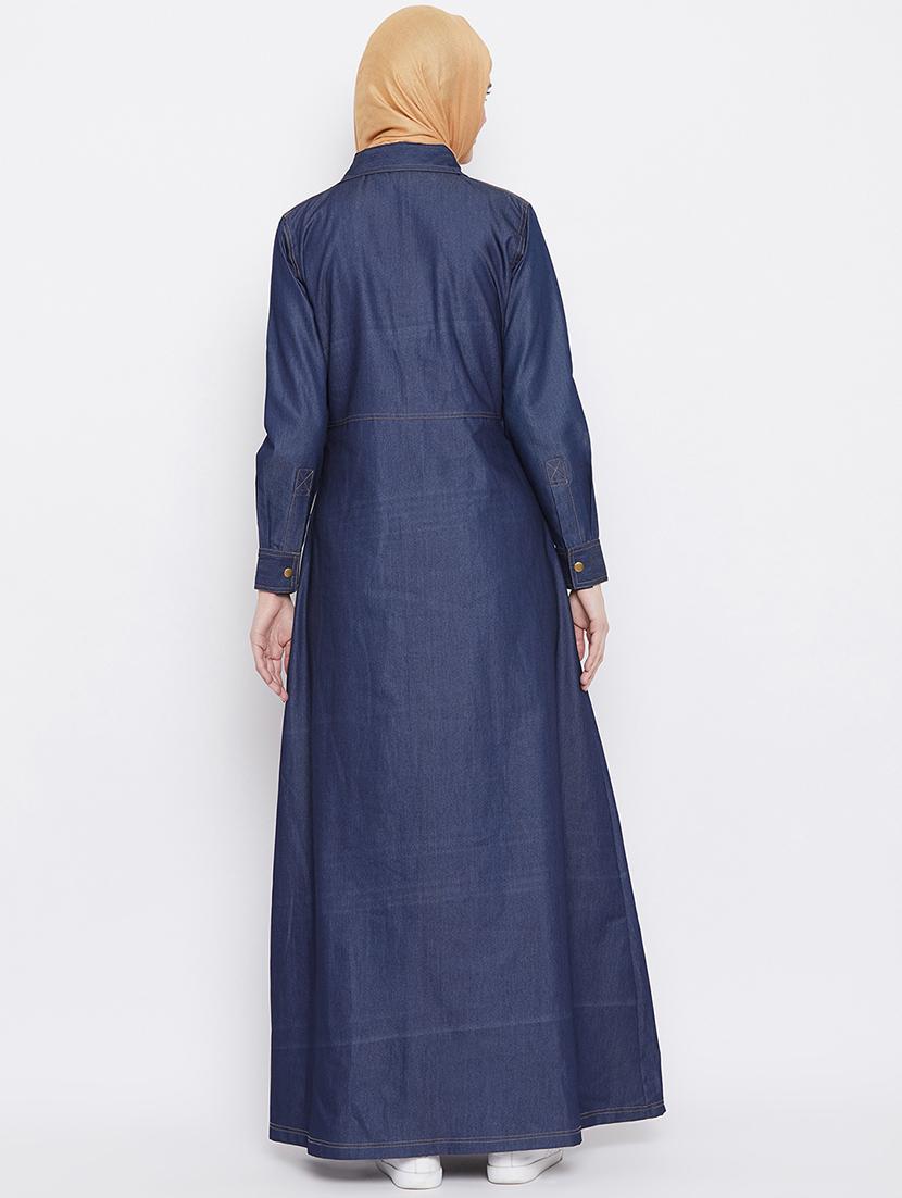 solid a-line cloaks & abaya - 17906778 - Standard Image - 2
