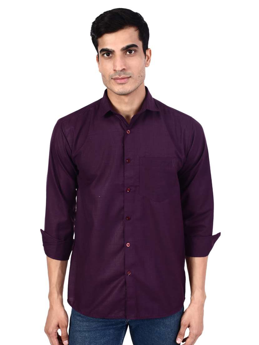 mens solid casual shirt