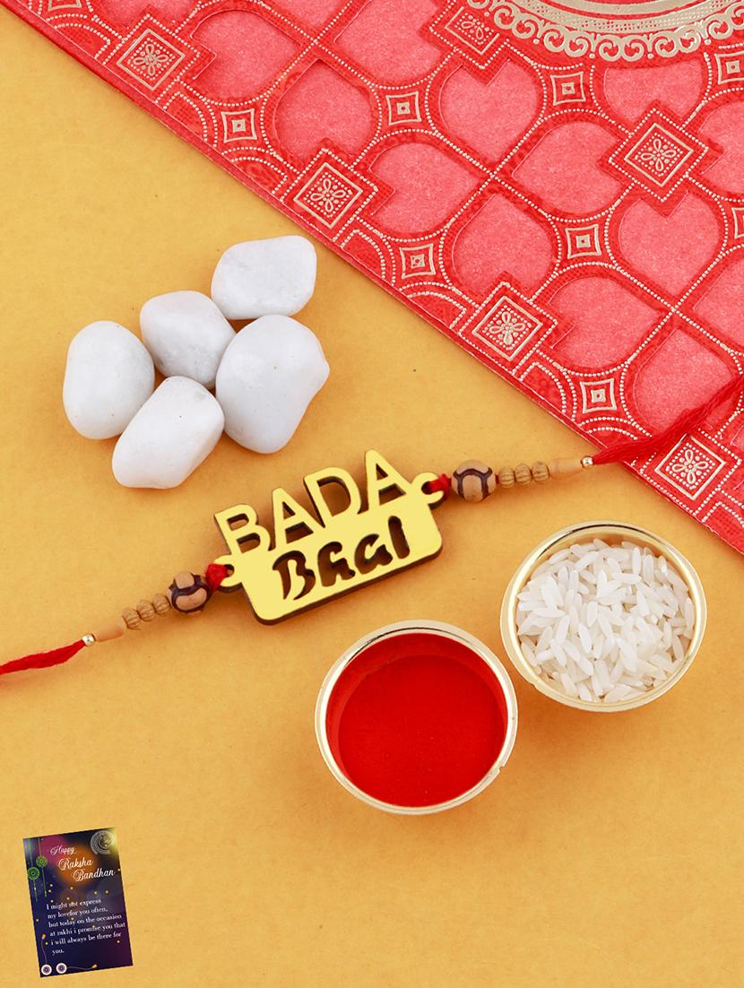 pack of 2 rakhi set with roli chawal & greeting card - 17909979 - Standard Image - 2