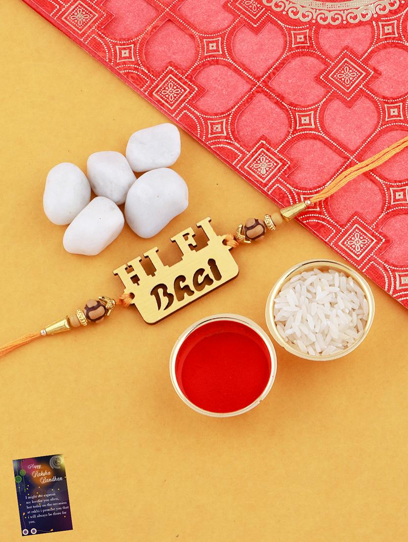 pack of 2 rakhi set with roli chawal & greeting card - 17909989 -  Standard Image - 2