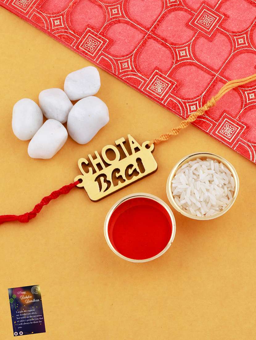 pack of 2 rakhi set with roli chawal & greeting card - 17909990 - Standard Image - 2