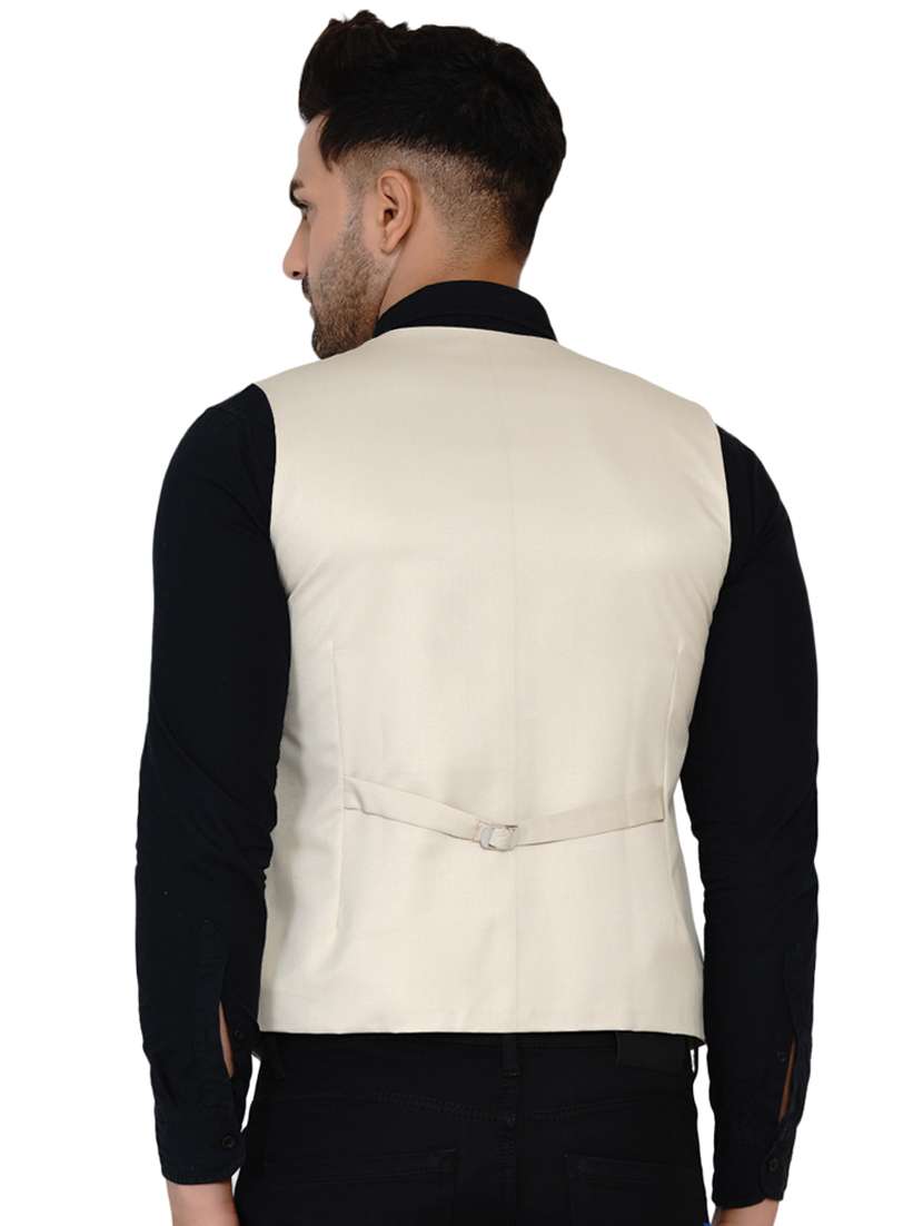 beige solid classic waist coat - 17911817 -  Standard Image - 2