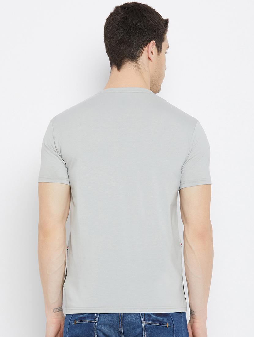 grey printed cut & sew t-shirt - 17912176 - Standard Image - 2