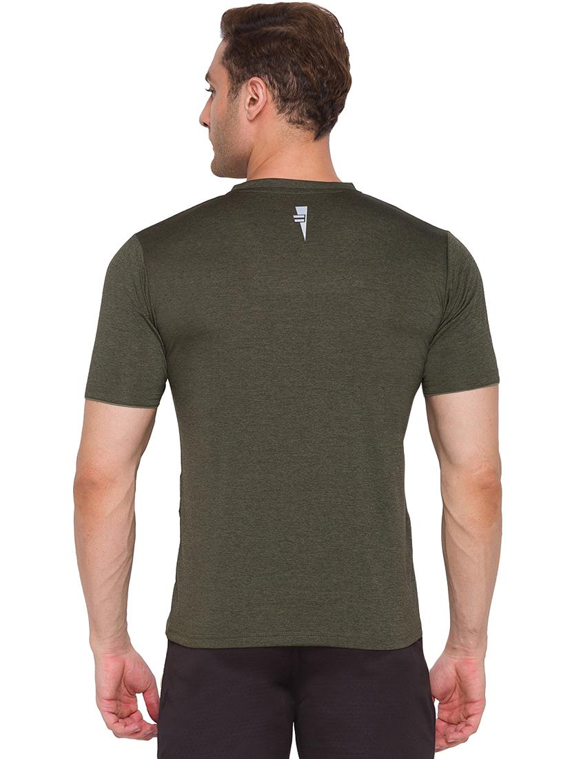 olive green printed t-shirt - 17912871 - Standard Image - 2