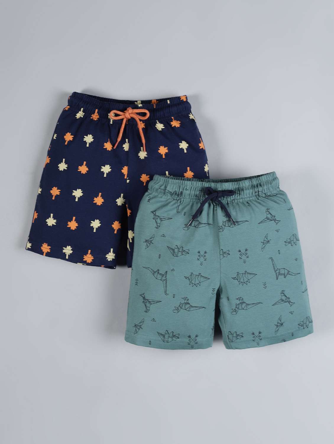 set of 2 printed shorts 