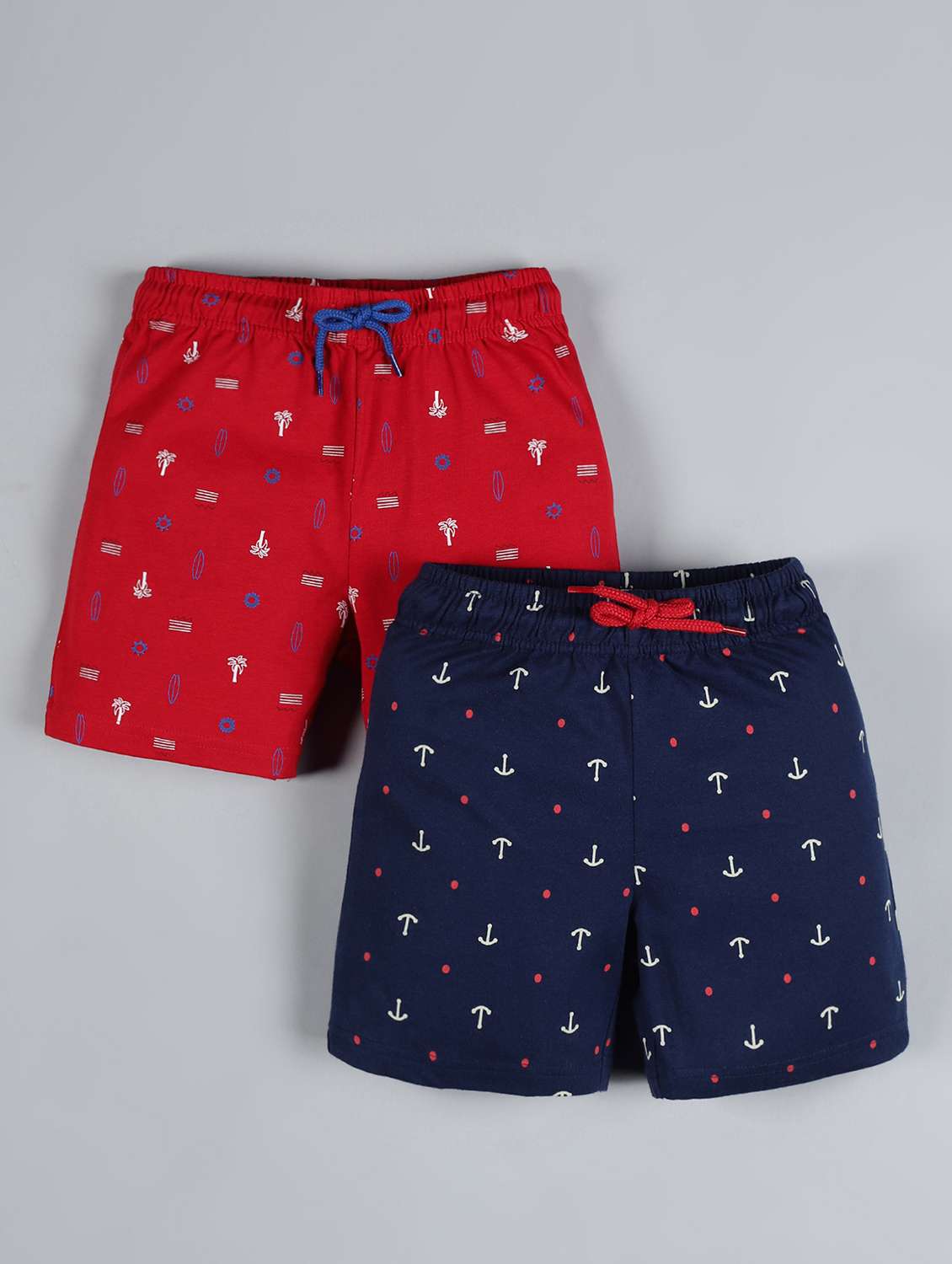 set of 2 printed shorts 