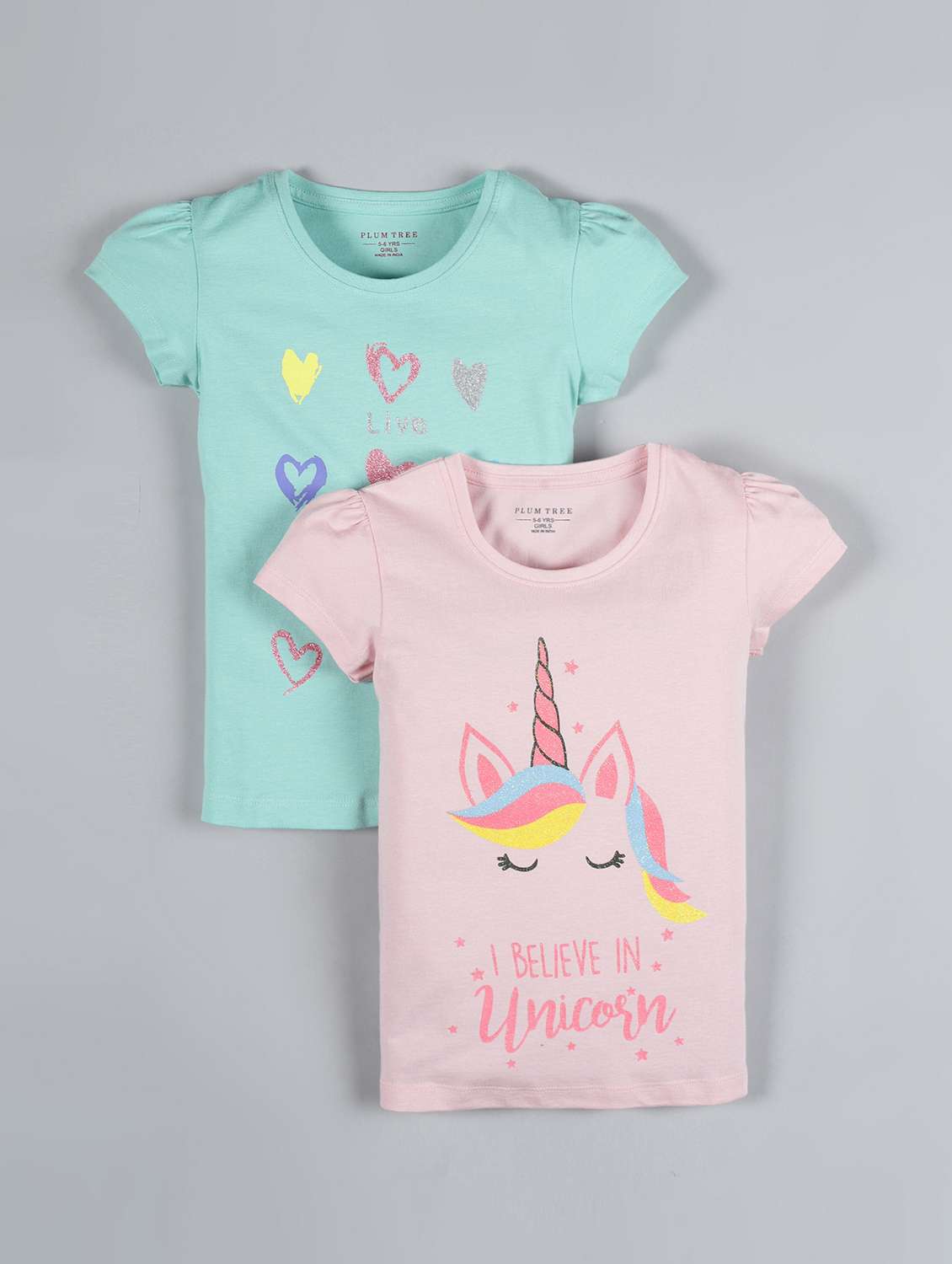 set of 2 graphic  tee